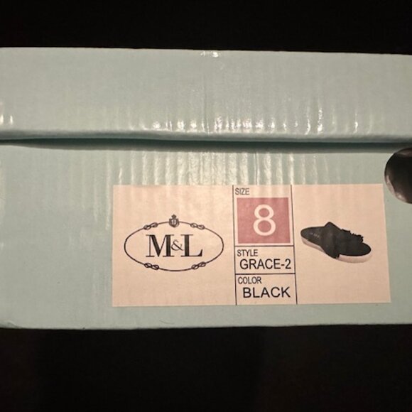 Black Slip on Mule - Picture 6 of 6